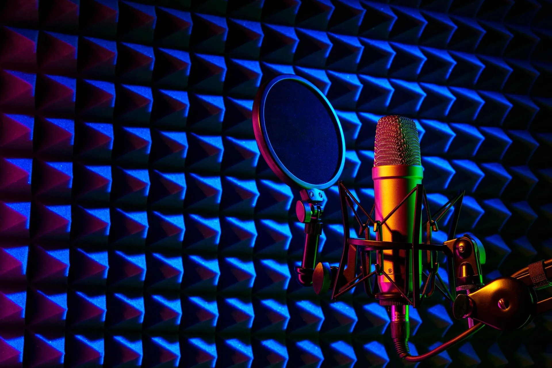 Nick Ness recording in the studio